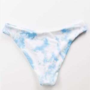 Shein Blue Cloud Cheeky Bathing Suit Bottoms size M